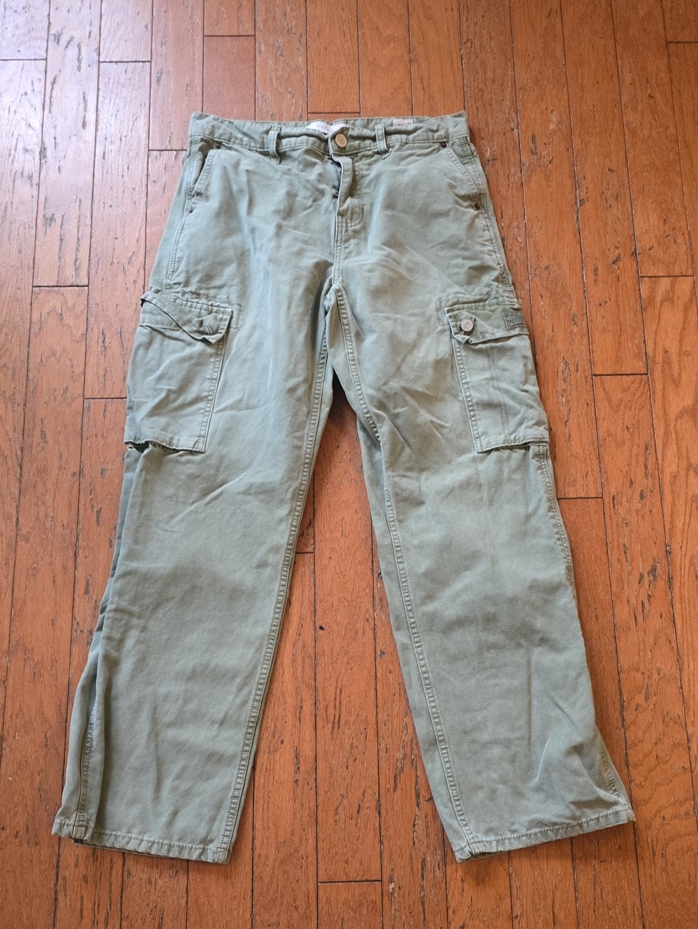 Men's Pacsun Cargo Pants in Olive Green